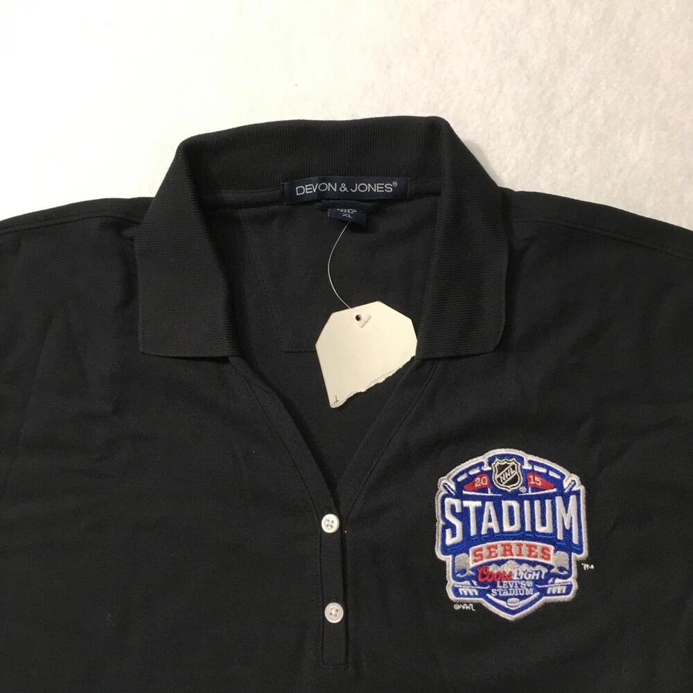 Coors Light: Short Sleeve Navy Polo Shirt Men’s XL Embroidered Logo NHL